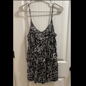 Aeropostale Black Patterned Romper